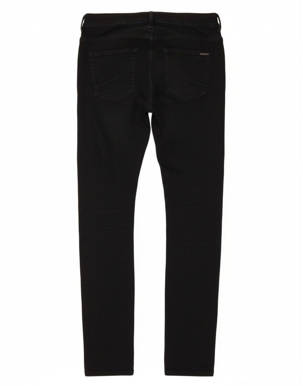 Guess Damen Letitia Skinny Jeans W28 L27 Schwarze Baumwolle