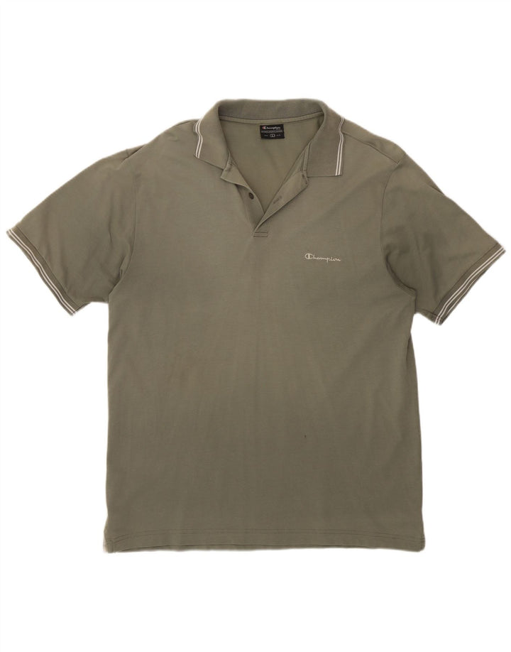 Champion Herren-Poloshirt, groß, Khaki, Baumwolle