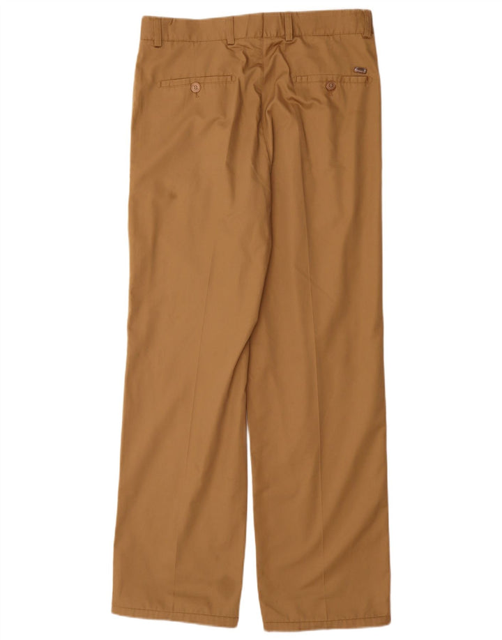 Vintage Herren-Chinohose mit Klammern, W32, L30, Beige