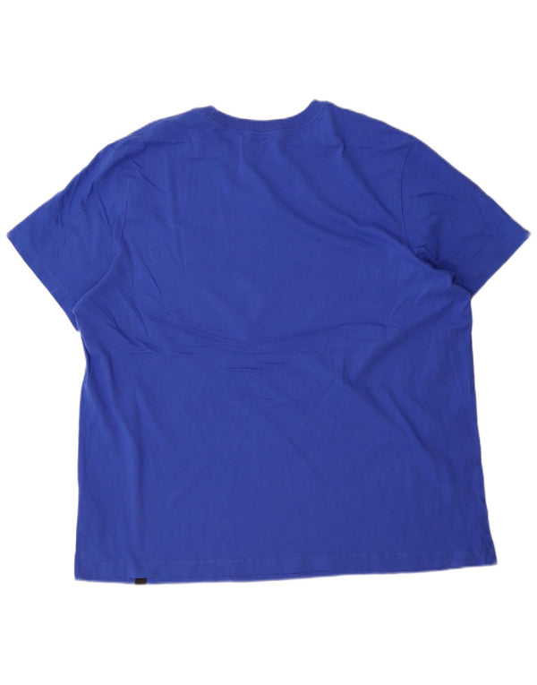 Nike Herren Grafik T-Shirt Top 2XL Blau Baumwolle