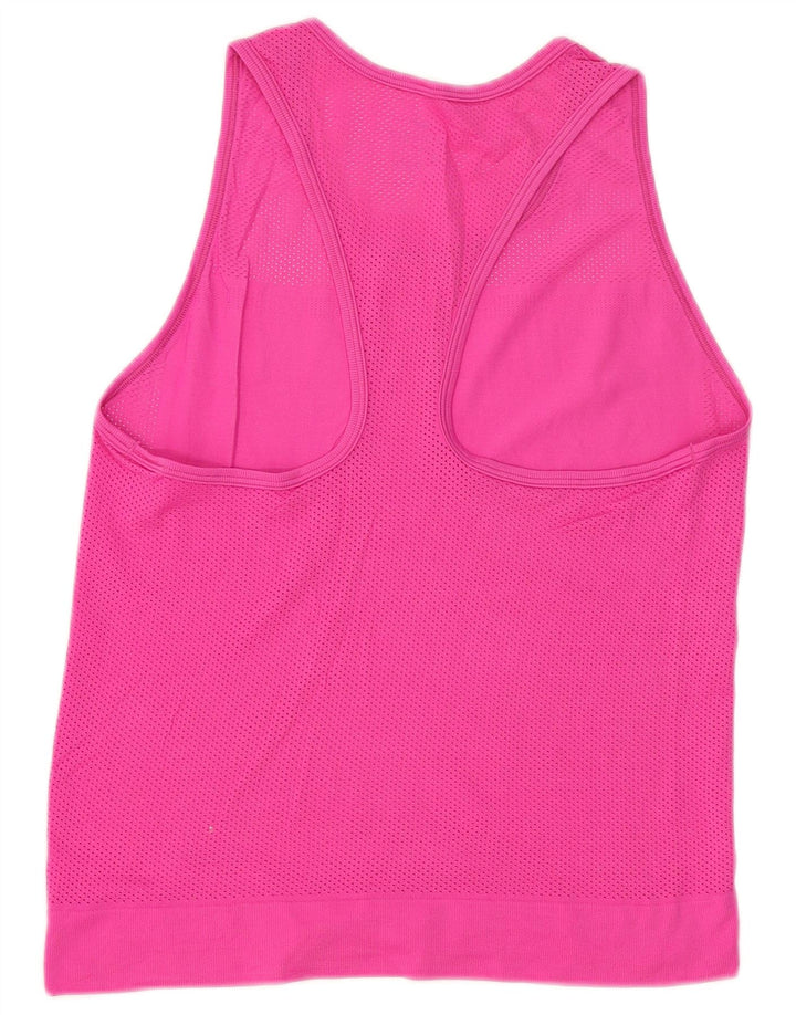 Nike Damen Dri Fit Weste Top UK 12 Mittelrosa