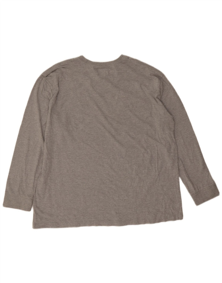Dickies Herren-Oberteil, langärmelig, 2XL, grau gefleckte Baumwolle