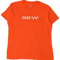 VANS Mens Graphic T-Shirt Top Medium Orange