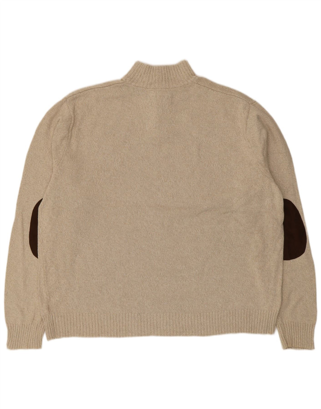 Chaps Herren-Pullover mit Knopfkragen, 2XL, beige Baumwolle