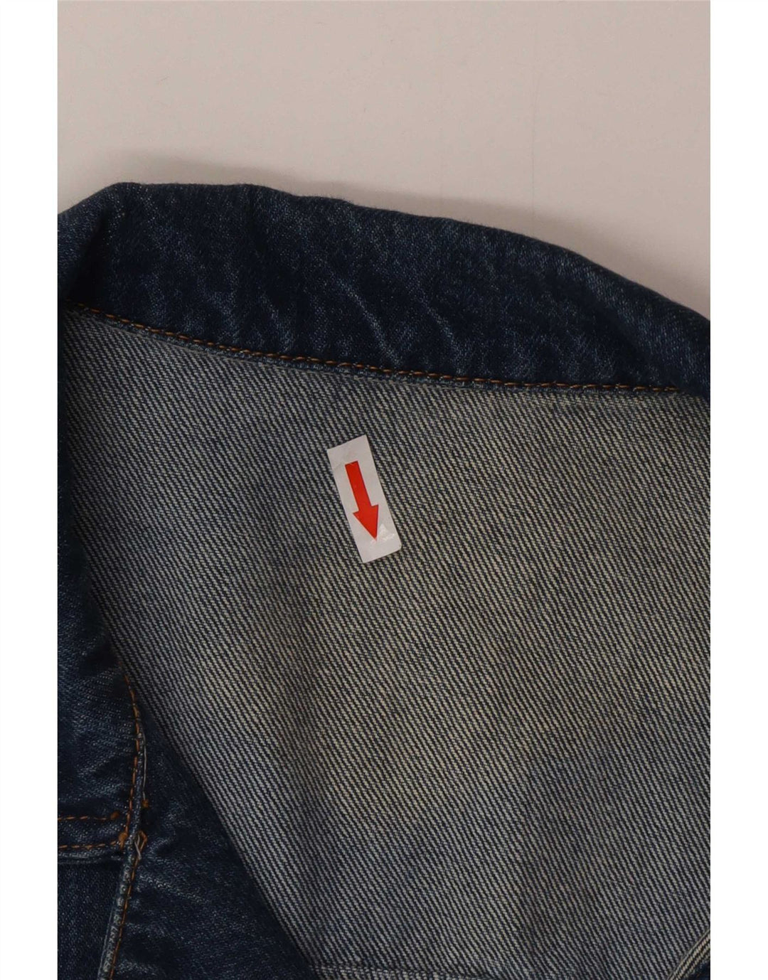 Vintage Herren Jeansjacke UK 44 2XL Blaue Baumwolle