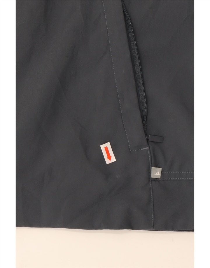 Adidas Ärmellose Trainingsjacke für Damen, UK 12, mittelgraues Polyester