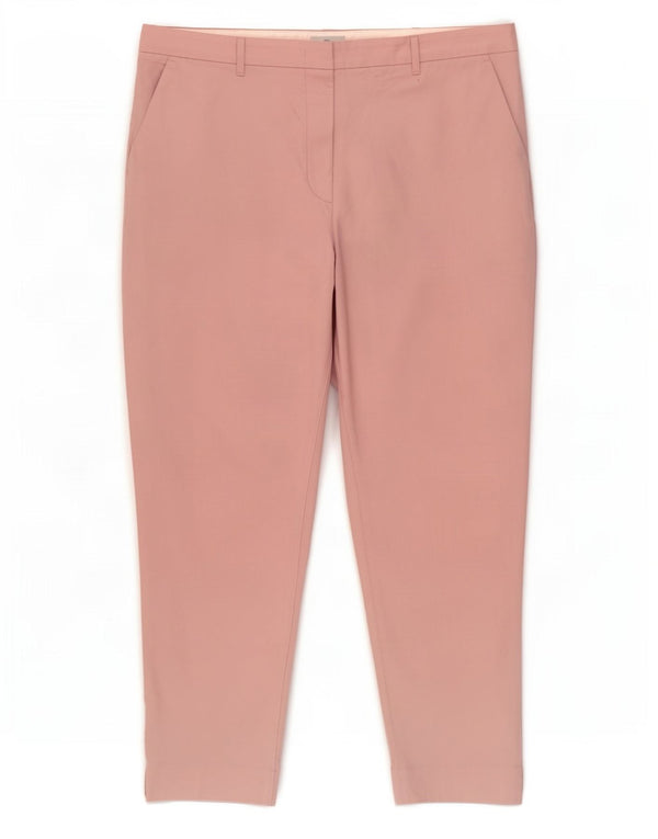 Marks & Spencer Damen Tapered Chinohose UK 18 XL W38 L27 Rosa Baumwolle