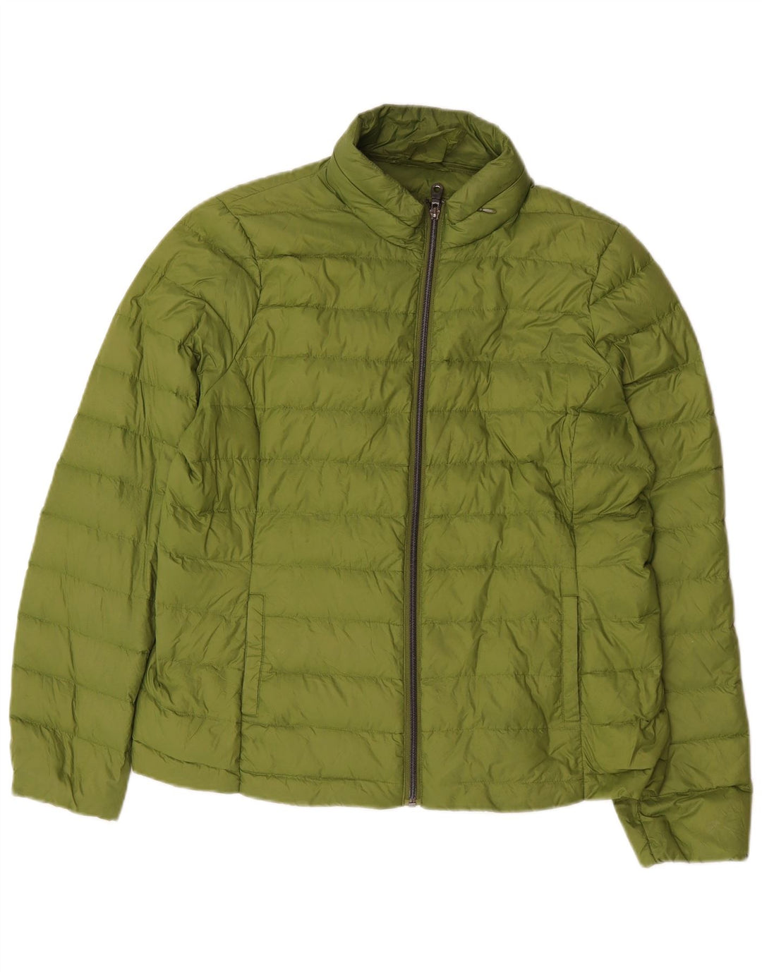 Marks & Spencer Damen Wattierte Jacke UK 16 Large Grün Polyamid
