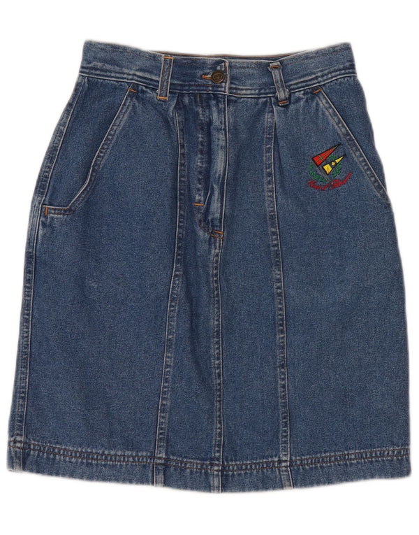 Conte of Florence Damen Jeansrock IT 44 Medium W26 Blaue Baumwolle
