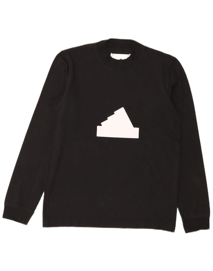 ADIDAS Herren Graphic Top Langarm Small Schwarz Baumwolle