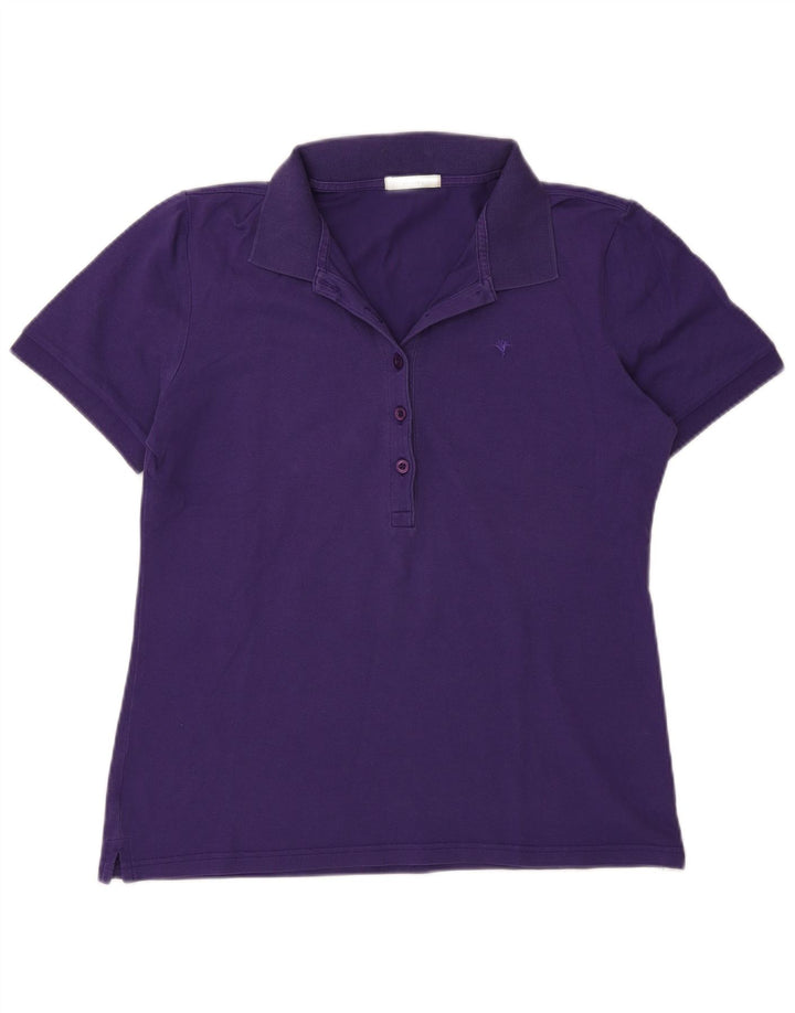 Joop Damen Poloshirt IT 44 Medium Lila Baumwolle
