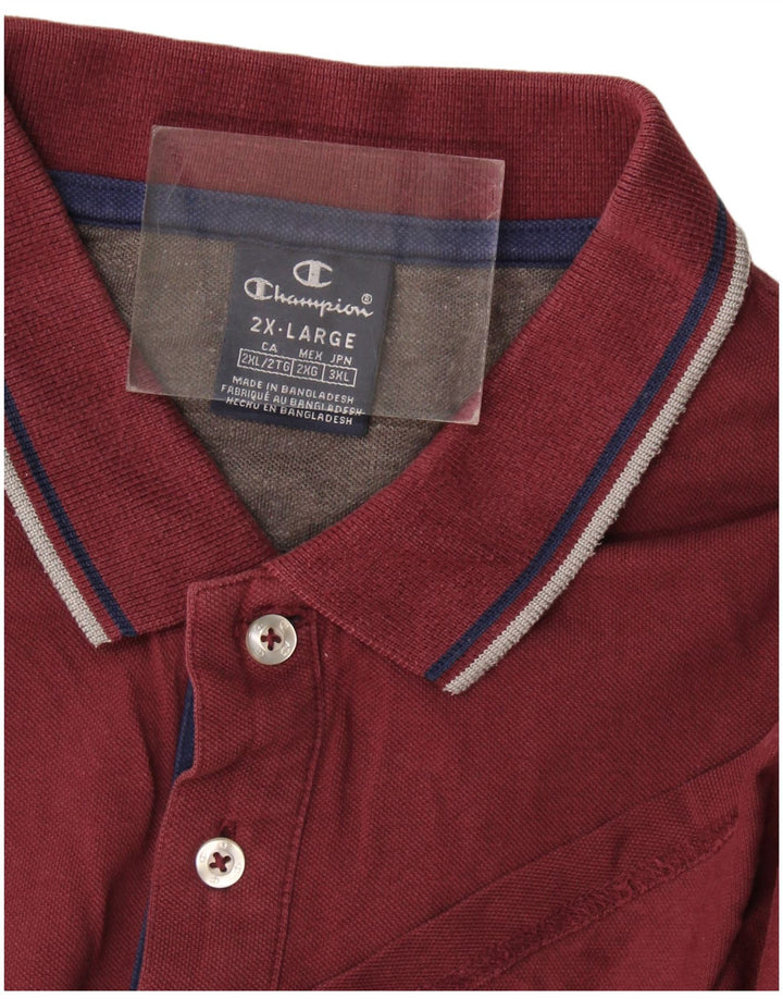 Champion Herren Poloshirt 2XL Burgund
