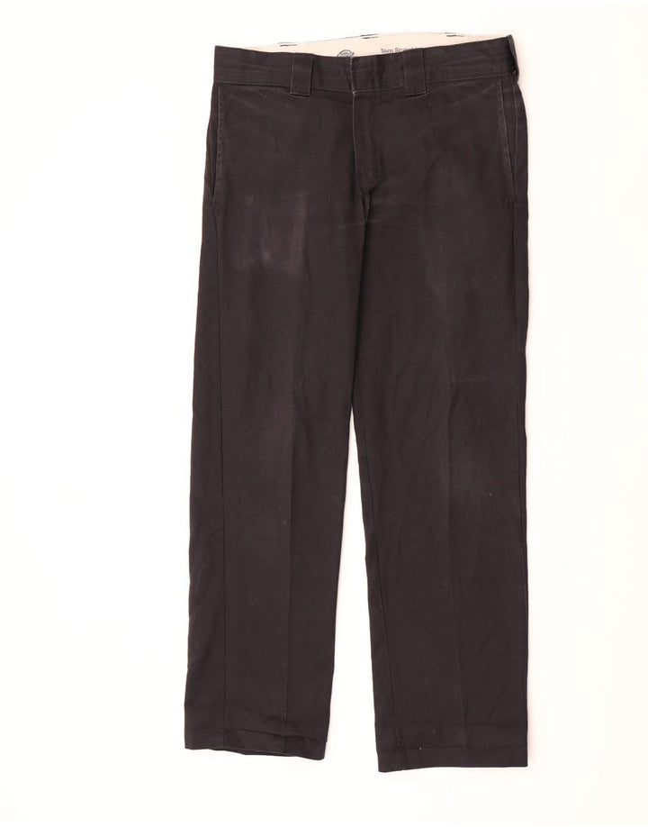 Dickies Slim Straight Chino-Hose für Herren, W32, L32, schwarzes Polyester