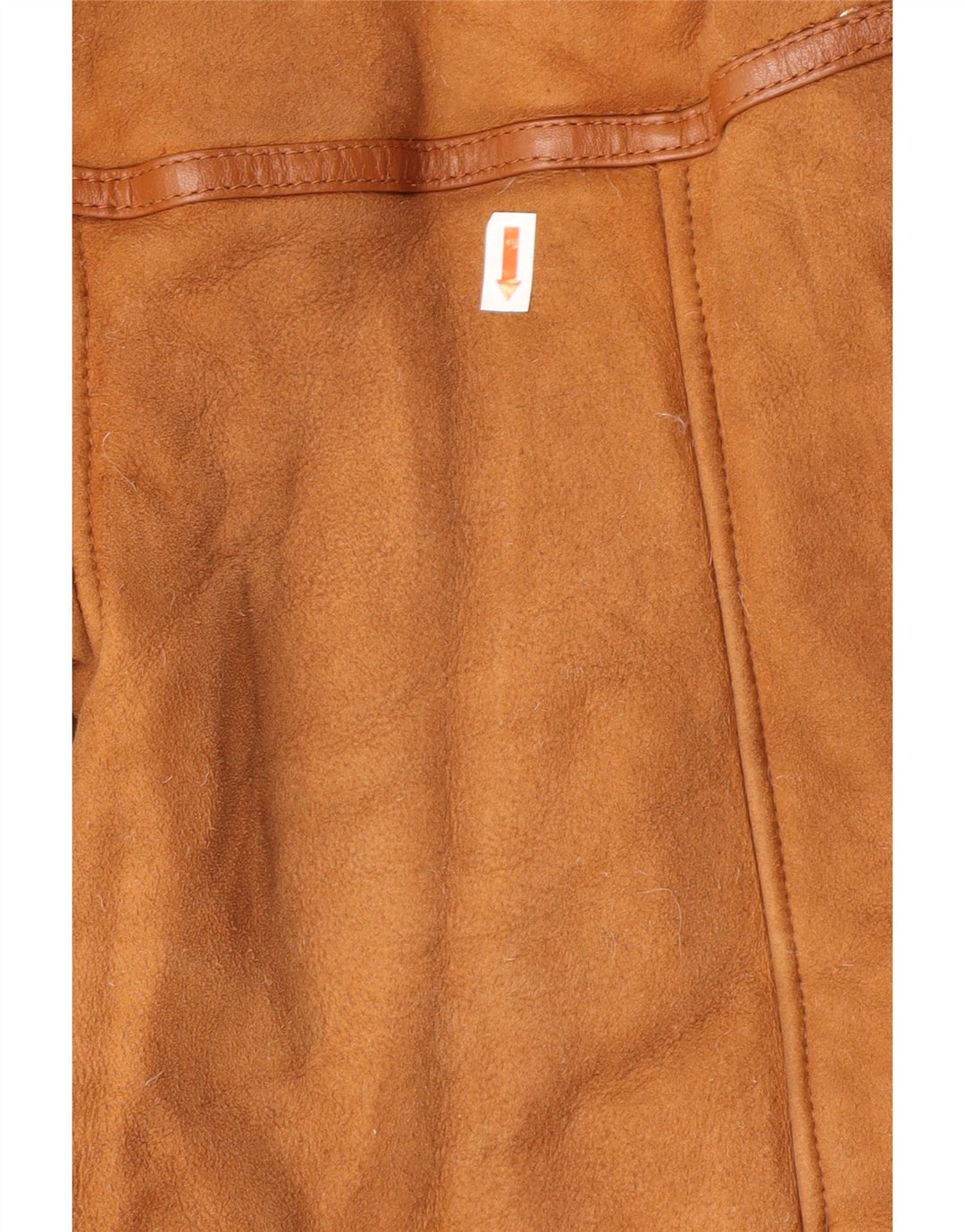 Vintage Damen Shearling Jacke IT 42 Medium Beige Shearling