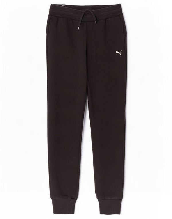 Puma Damen Trainingshose Jogger UK 6 XS Schwarz Baumwolle