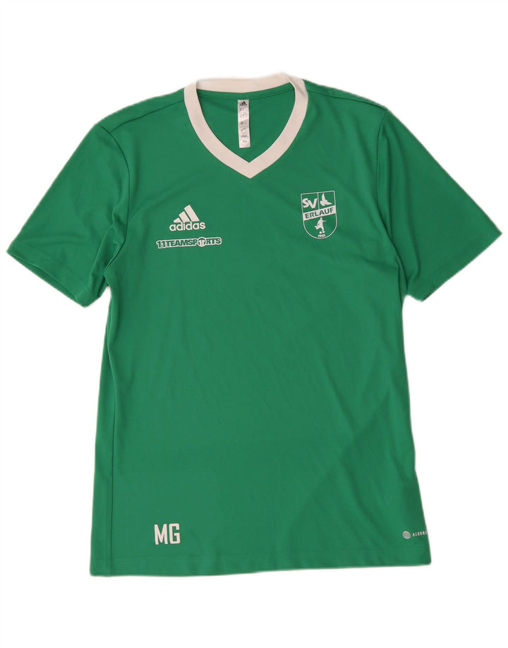 Adidas Herren Aeroready Graphic T-Shirt Top Mittelgrünes Polyester