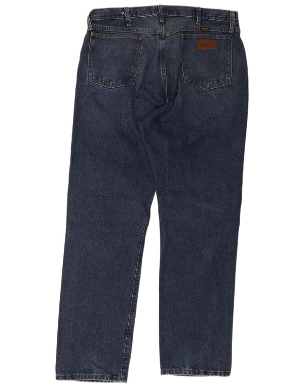 Wrangler Herren Straight Jeans W38 L32 Blaue Baumwolle