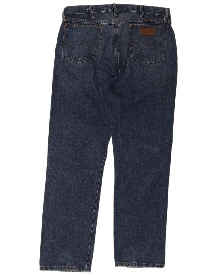 Wrangler Herren Straight Jeans W38 L32 Blaue Baumwolle