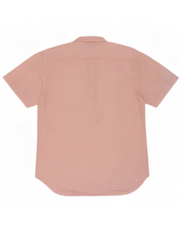 Ted Baker Herren-Hemd, kurzärmelig, klassische Passform, XL, rosa, geblümt, Baumwolle