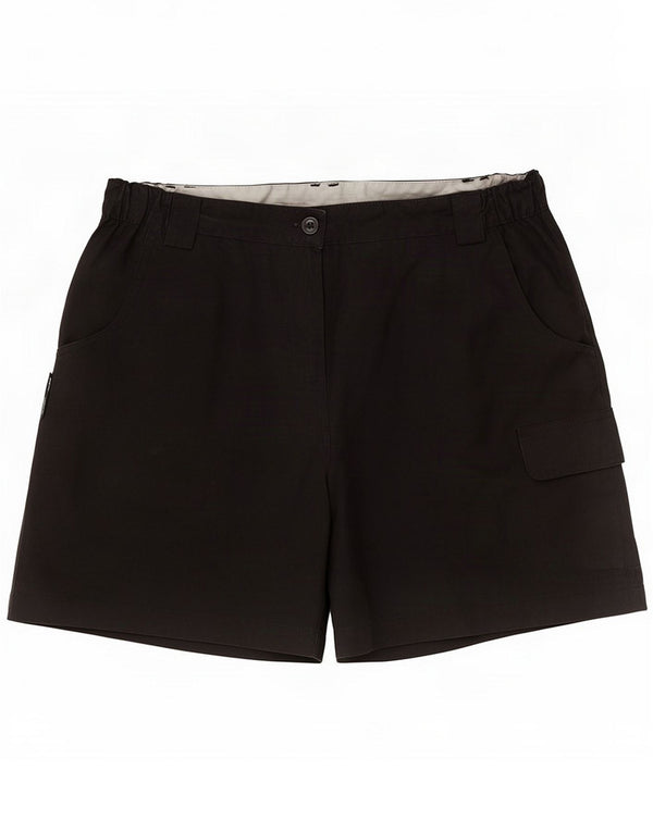 Mountain Warehouse Womens Cargo Shorts UK 10 Small W27 Schwarz Polyester