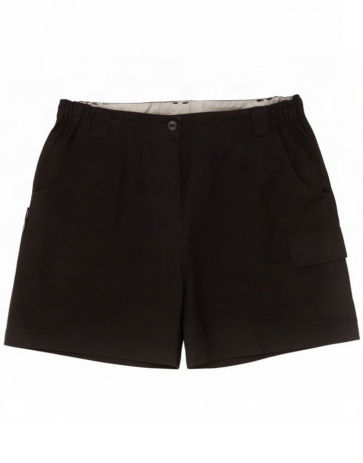 Mountain Warehouse Womens Cargo Shorts UK 10 Small W27 Schwarz Polyester