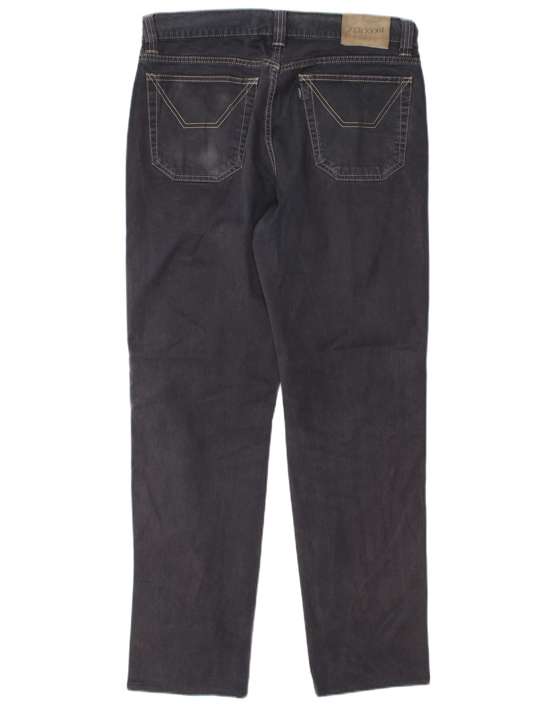 Jeckerson Herren Straight Jeans W34 L31 Graue Baumwolle