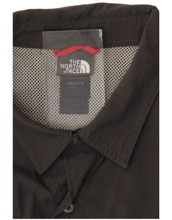 The North Face Herren Kurzarmhemd 2XL Graues Nylon