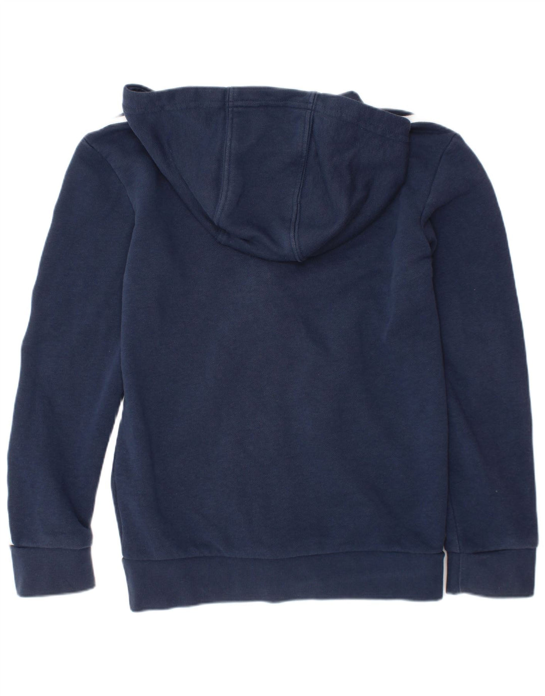 ADIDAS Jungen-Kapuzenpullover mit Reißverschluss, 7–8 Jahre, marineblaue Baumwolle