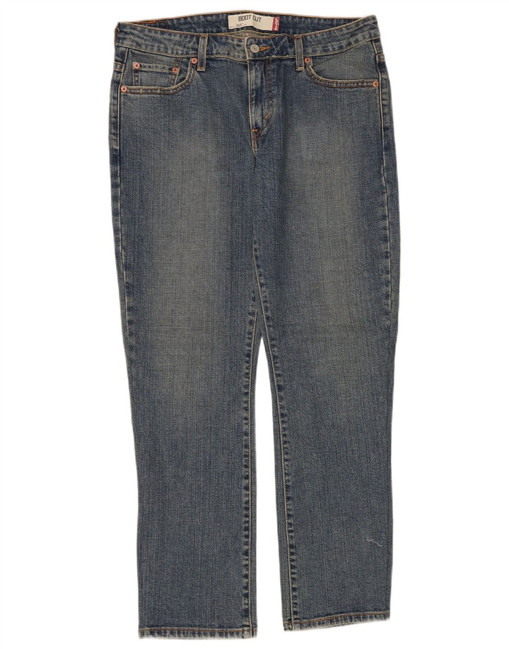 Levi's Damen 515 Bootcut Jeans US 12 Large W32 L30 Blaue Baumwolle