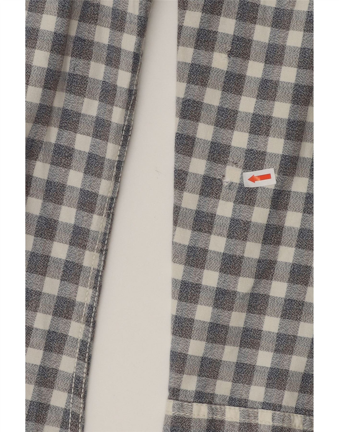 TOMMY HILFIGER Mens Flannel Shirt Small Grey Check Cotton Vintage Tommy Hilfiger and Second-Hand Tommy Hilfiger from Messina Hembry 