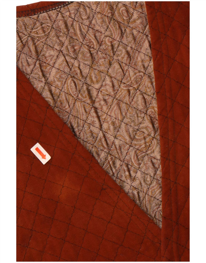 Vintage Herren Weste Klein Braun