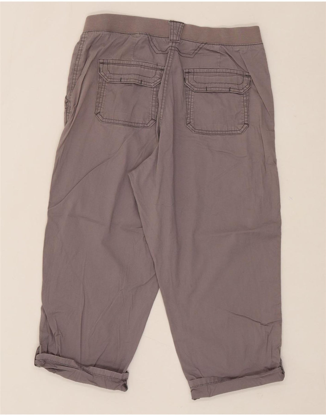 LEE Womens Relaxed Fit Cargo Capri Trousers US 10 Large W30 L20 Grey Vintage Lee and Second-Hand Lee from Messina Hembry 