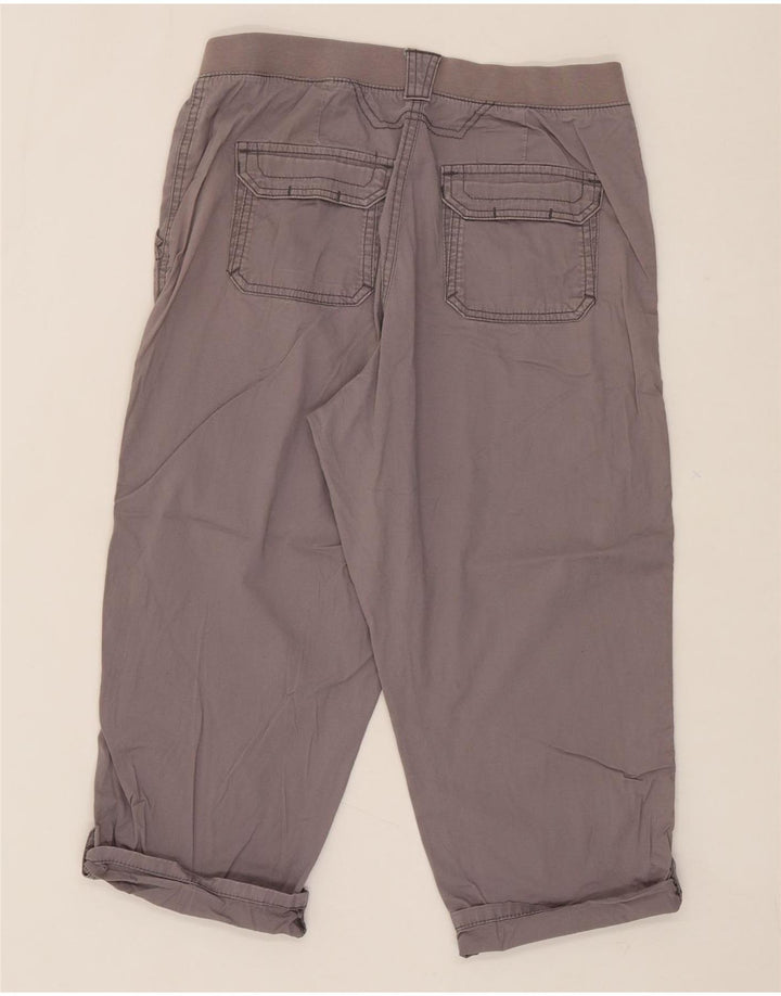 LEE Womens Relaxed Fit Cargo Capri Trousers US 10 Large W30 L20 Grey Vintage Lee and Second-Hand Lee from Messina Hembry 