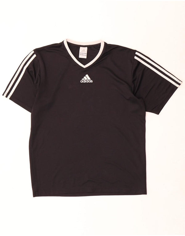 Adidas Herren Climalite T-Shirt Top Small Schwarz Polyester