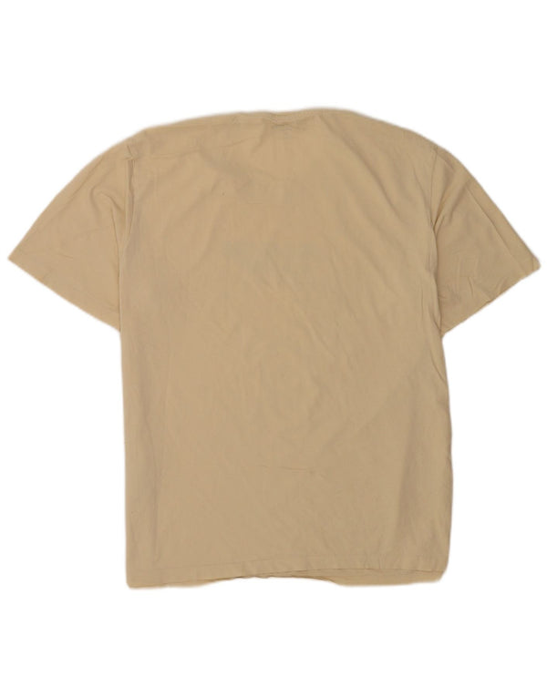 Jack & Jones Herren Grafik T-Shirt Top XL Beige Baumwolle