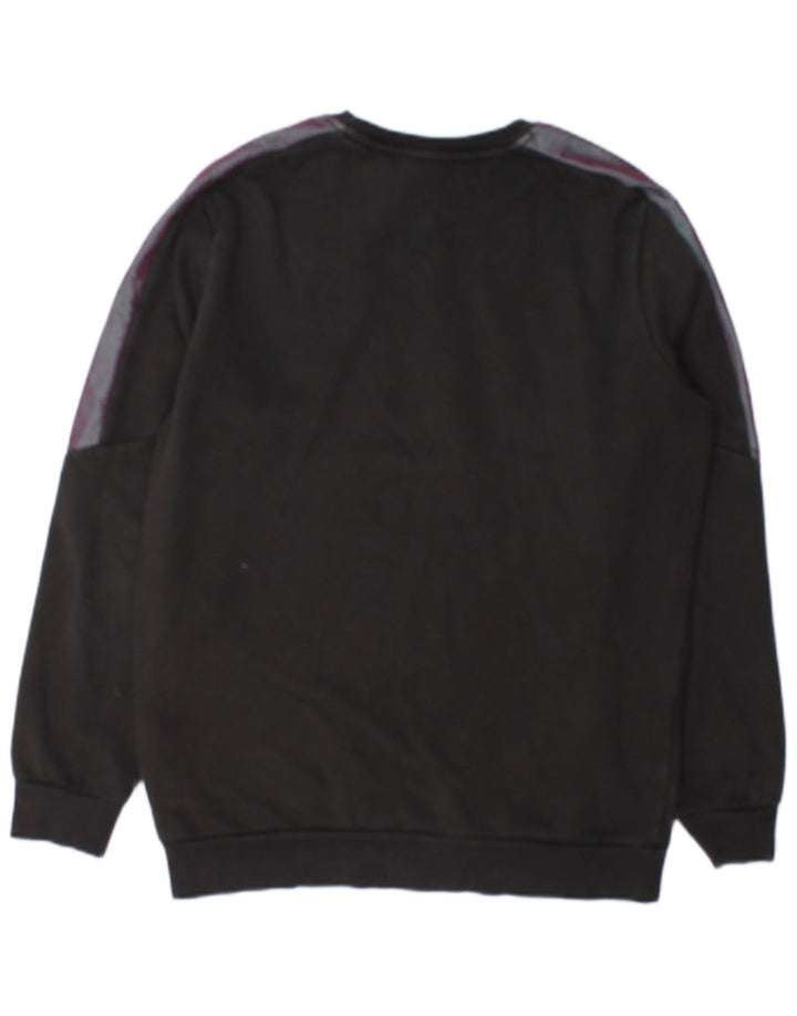 Puma Herren-Sweatshirt mit Grafik, Größe S, Schwarz, Colourblock-Baumwolle