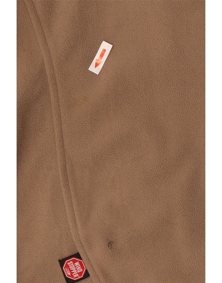 JACK WOLFSKIN Damen Fleecejacke UK 10 Small Brown Colourblock Polyester