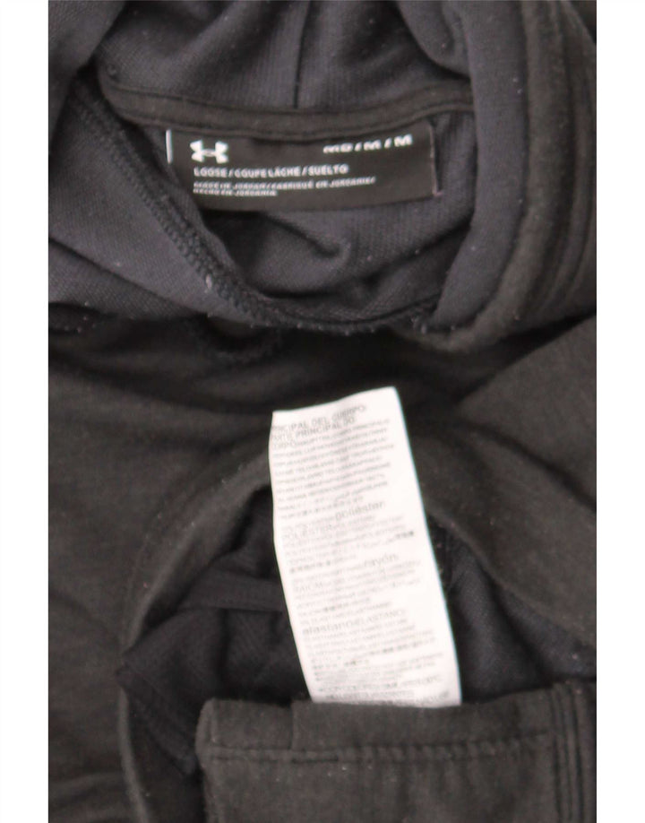Under Armour Damen-Sweatshirt-Pullover UK 14 Mittelschwarzer Farbblock