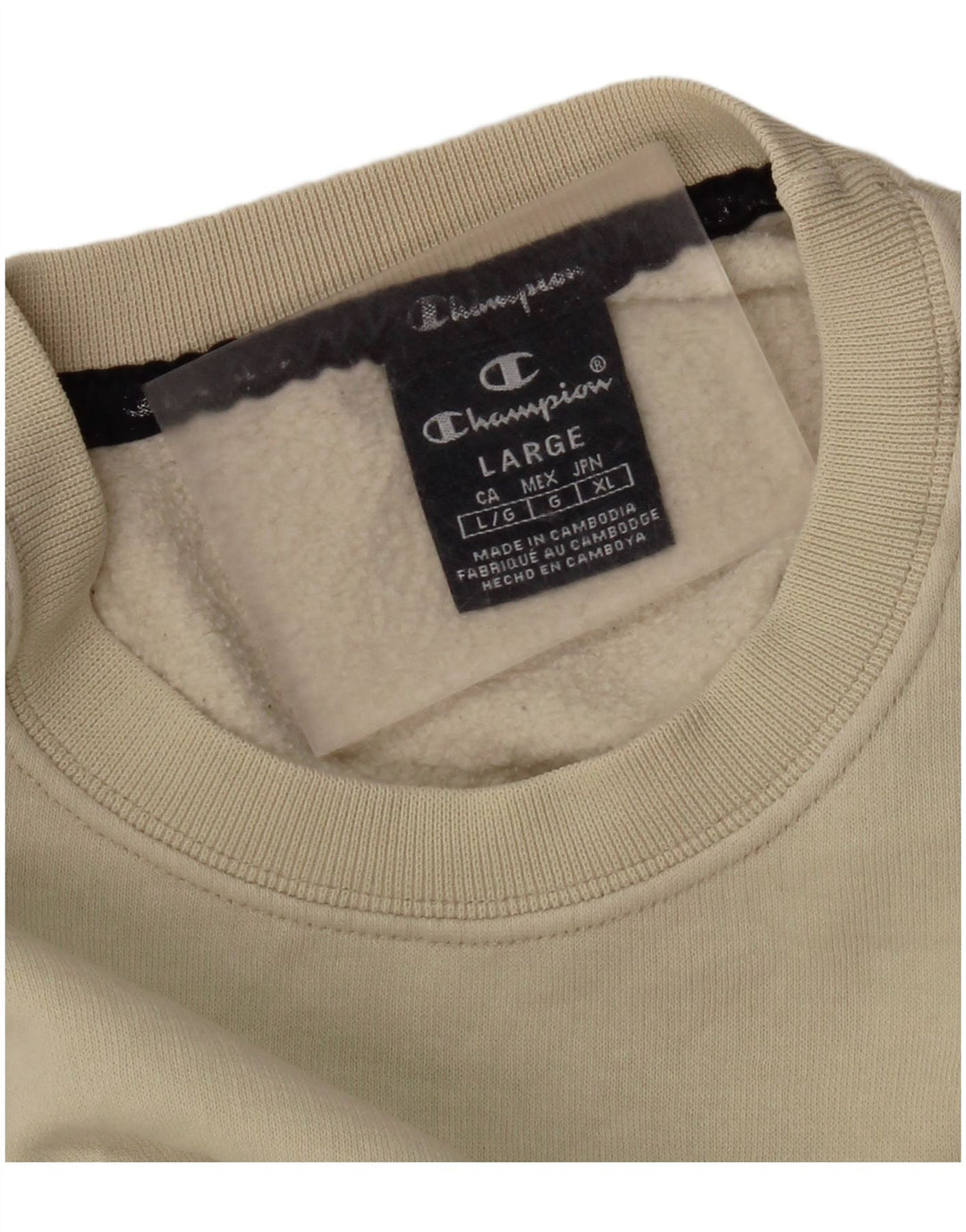 Champion Herren Sweatshirt Pullover Large Beige