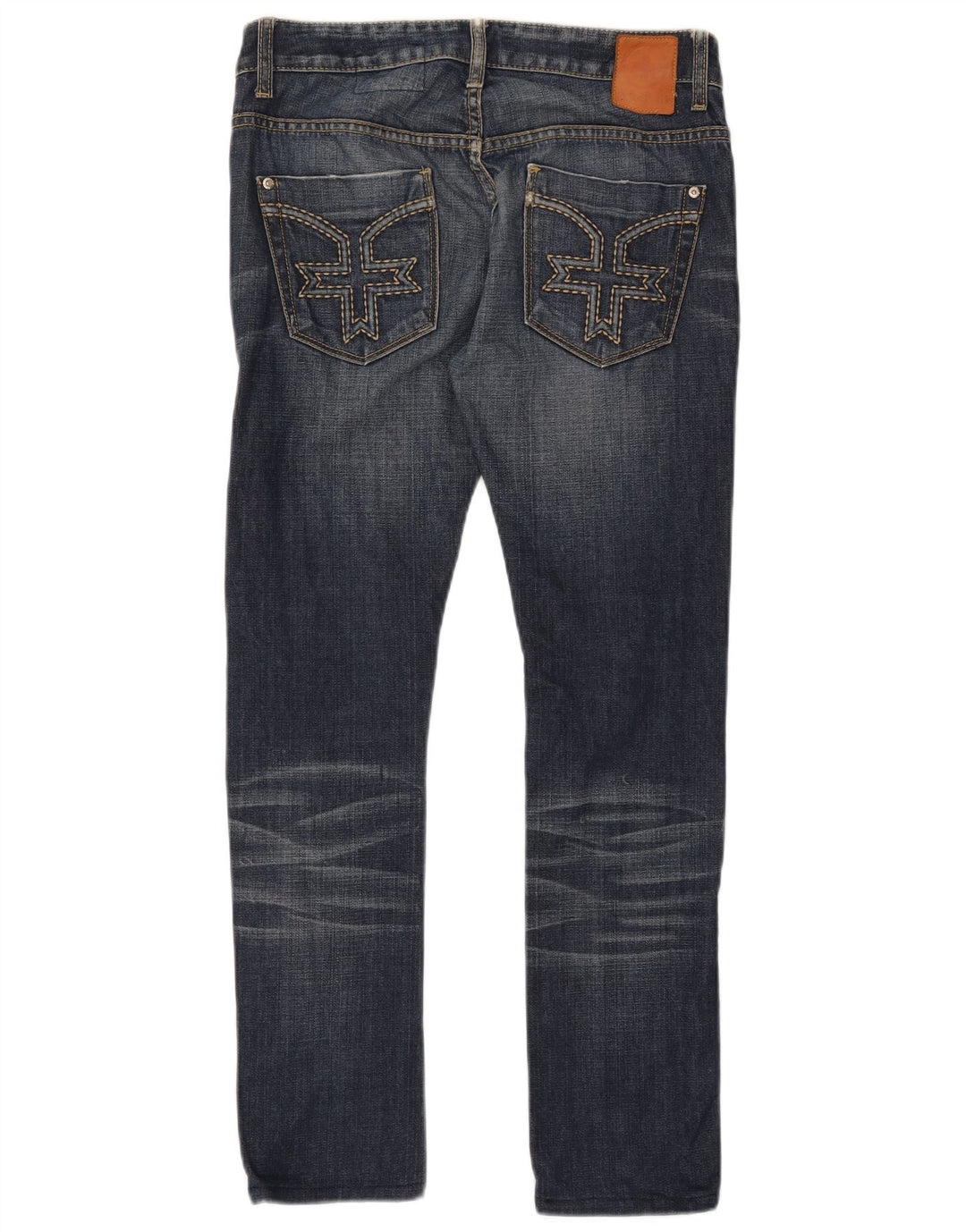 ZU ELEMENTS Damen Tight Fit Slim Jeans W28 L29 Blaue Baumwolle