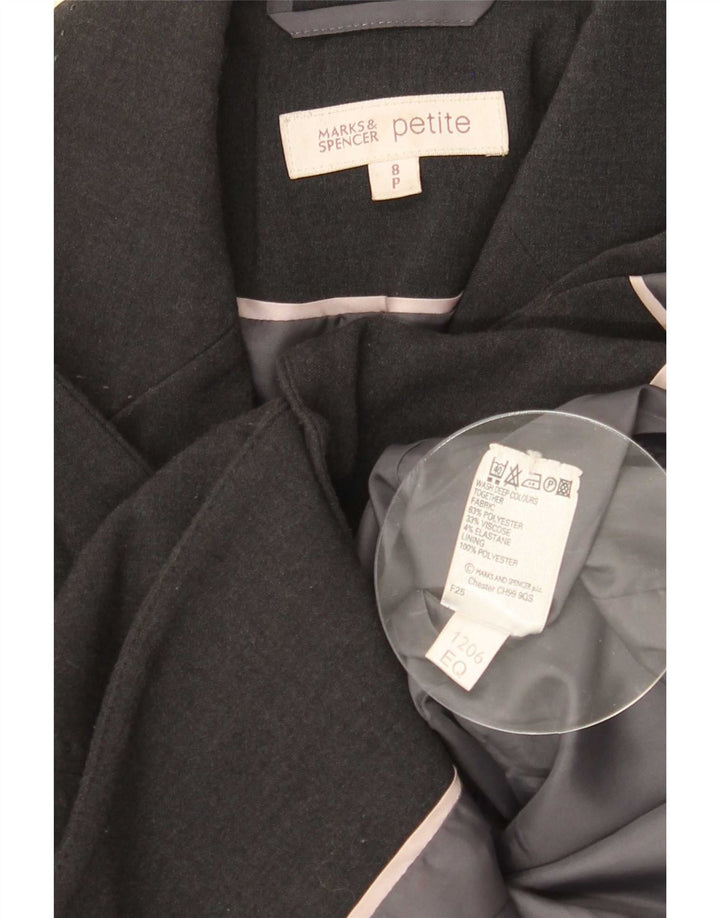 Marks & Spencer Petite 3-Knopf-Blazer für Damen, Gr. 8, Grau