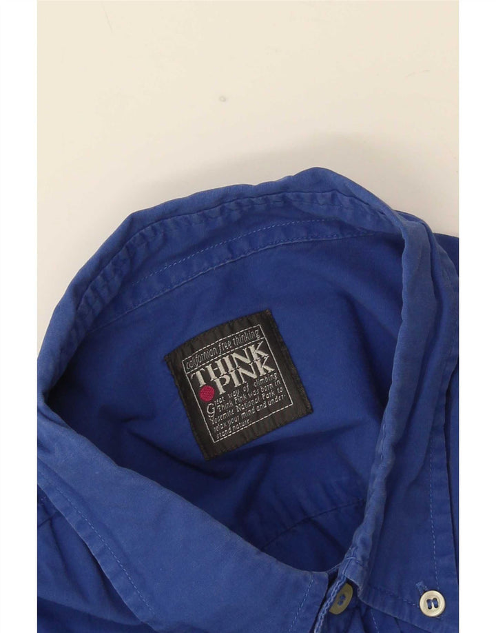 Think Pink Herren Kurzarmhemd 2XL Blau