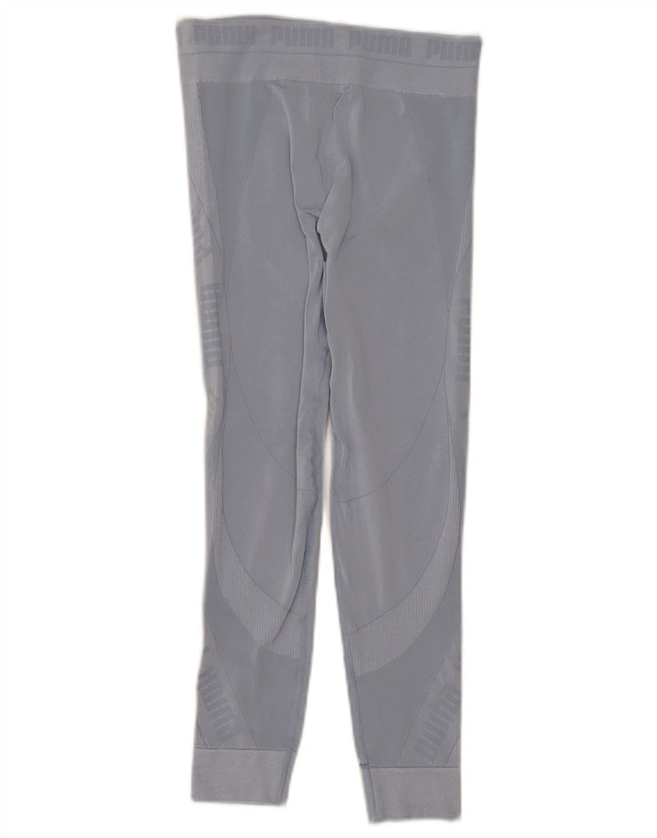 Puma Womens Graphic Leggings UK 8 Small Blau Synthetik