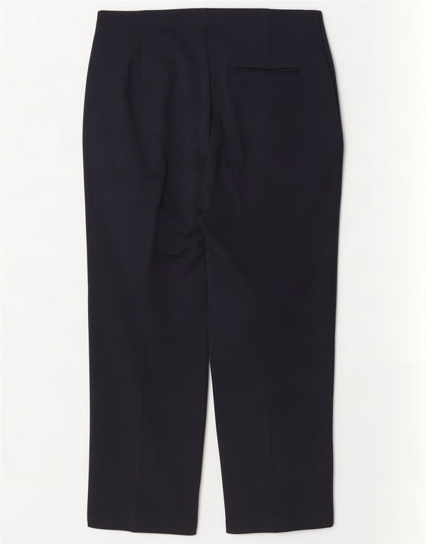 Marks & Spencer Damen Crop Chino Hose UK 14 Large W32 L26 Marineblau
