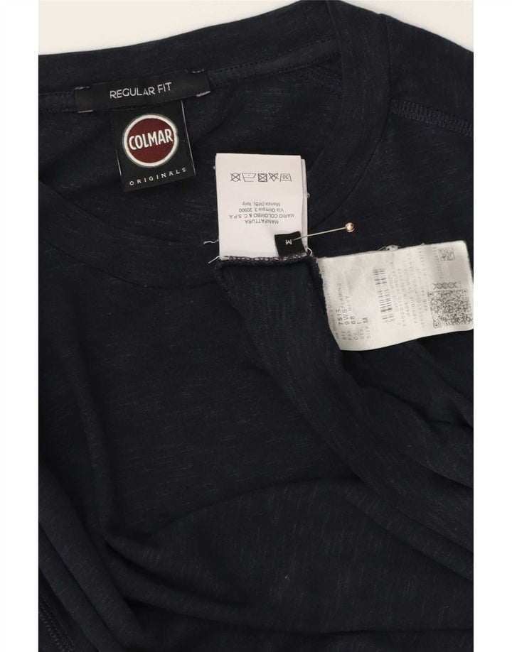 Colmar Herren-T-Shirt mit normaler Passform, mittelmarineblau gesprenkelte Baumwolle