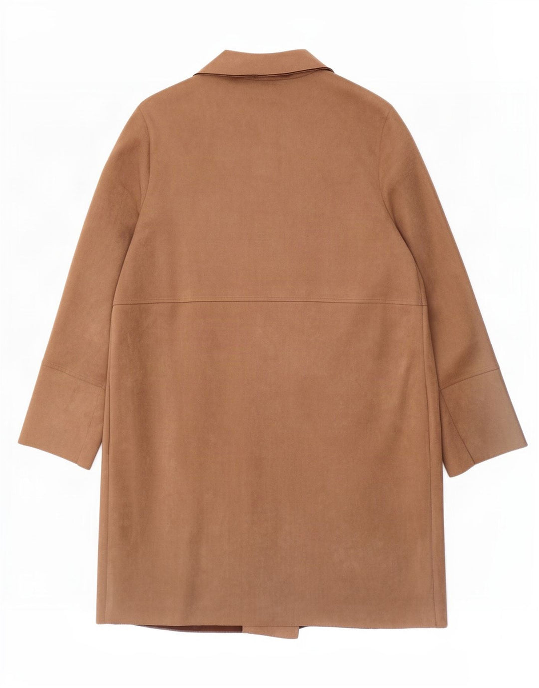 Zara Womens Open Overcoat UK 18 XL Braun Polyester