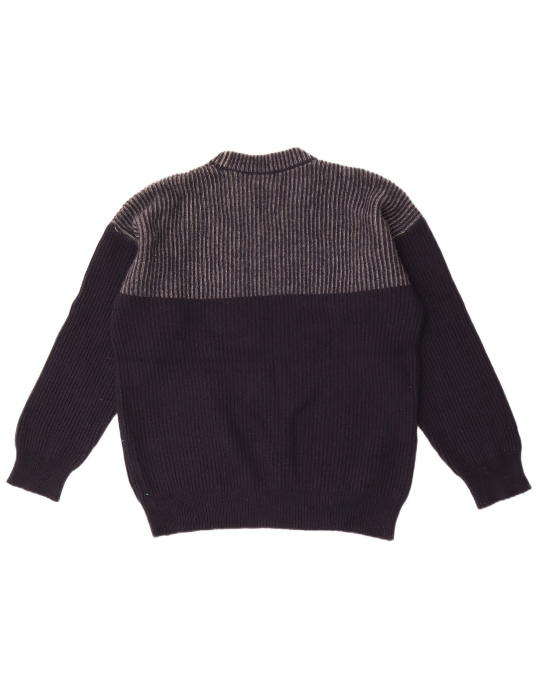 French Connection Herren-Pullover mit Rundhalsausschnitt, XL, marineblau, gestreift, Wolle