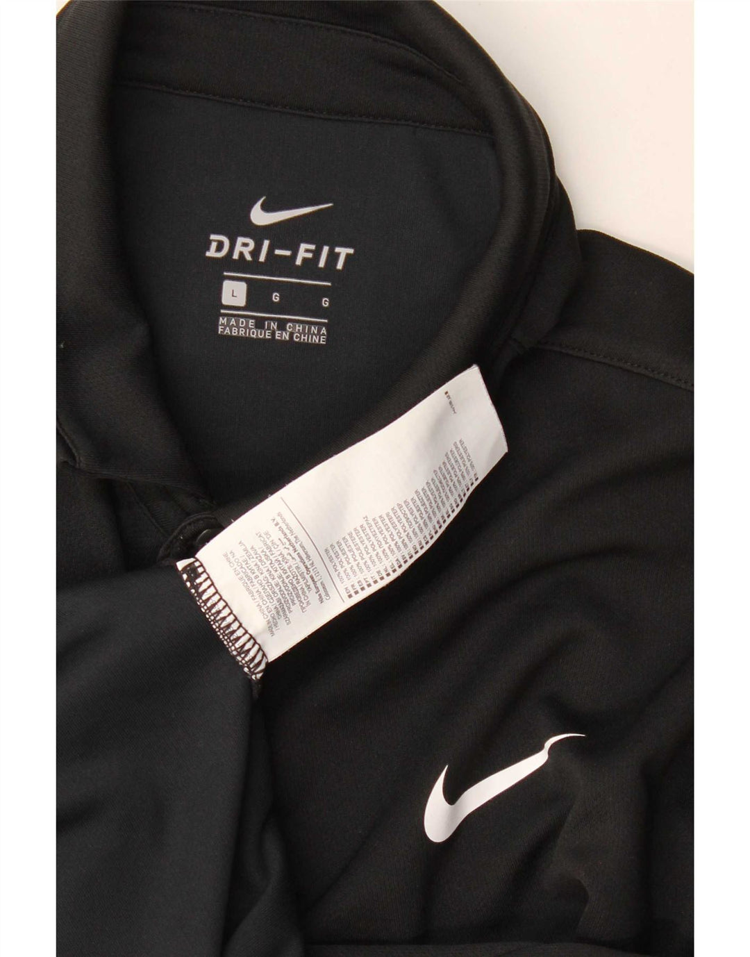 Nike Herren Dri Fit Poloshirt, großes schwarzes Polyester