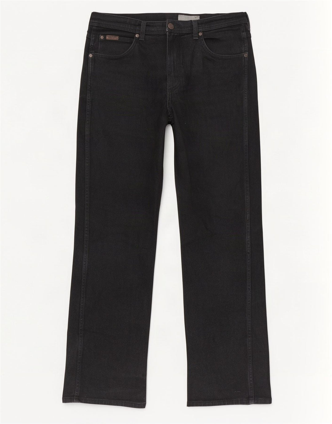Wrangler Herren Utah Straight Jeans W36 L34 Schwarze Baumwolle
