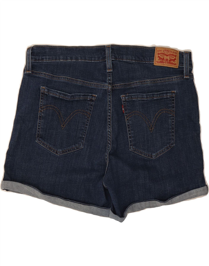 LEVI'S Womens Mid Rise Denim Shorts W32 Large Blue Cotton Vintage Levi's and Second-Hand Levi's from Messina Hembry 